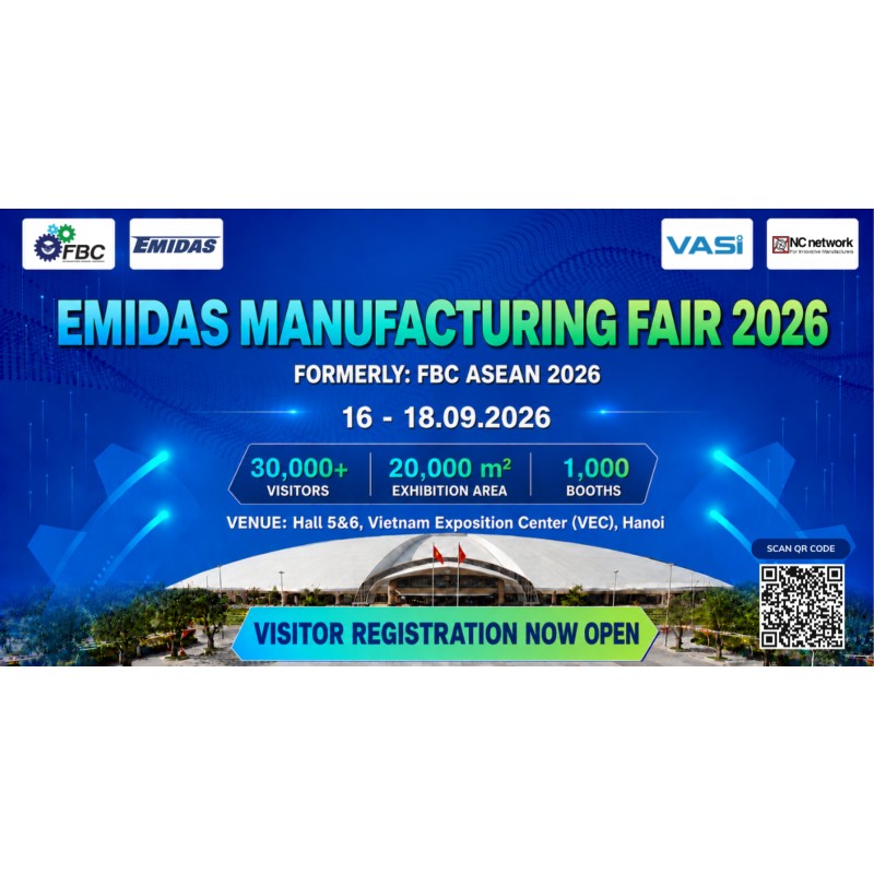 Explore Vietnam’s manufacturing supply chain at EMIDAS MANUFACTURING FAIR 2026 (FBC ASEAN)